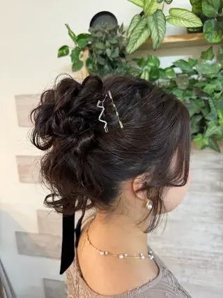 ロング ヘアアレンジ Hair set&Spa Roquat Salon【 ヘアセット ＆ スパ ロカットサロン】所属・ヘアメイク専門/花嫁 ♡⃛Anri♡⃛のヘアスタイル