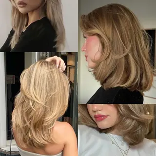 ミディアム 【ミディアムと ロングに特化】島田恋のヘアスタイル