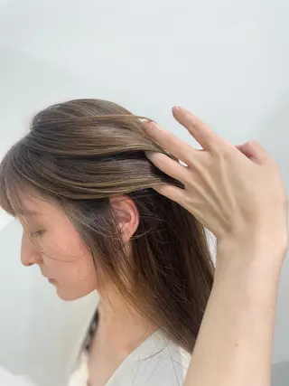 ロング カラー HARUNA🤍 色持ち良いツヤ髪のヘアスタイル