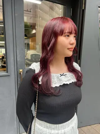 セミロング カラー ROCCOeast Rukaのヘアスタイル