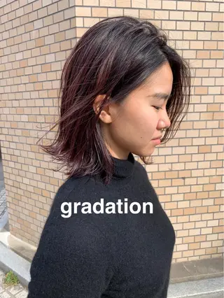 ミディアム カラー PAIR DAISUKEのヘアスタイル