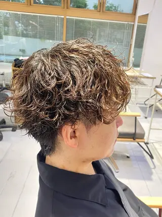 ショート パーマ メンズ 🇰🇷韓国風カット 🇰🇷　鈴木海斗のヘアスタイル