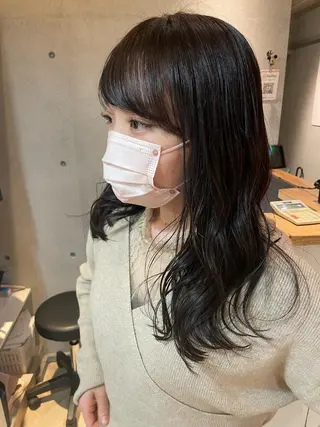 ロング カラー しのはら まどかのヘアスタイル