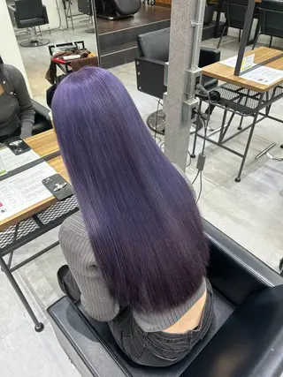 ロング カラー SAKI🫧透明感 カラー&エクステのヘアスタイル