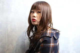 ミディアム カラー vato マンツーマンサロンのヘアスタイル