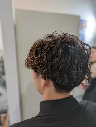 パーマ メンズ ママ美容師 🌿まなべさとみ🌿のヘアスタイル