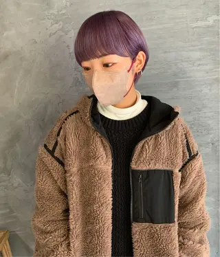 ショート カラー Fuuu《フゥ》所属・シノザキ シンゴのヘアスタイル