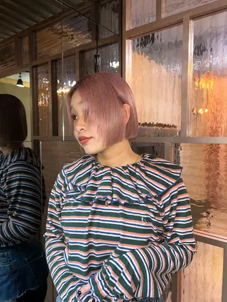 ショート 暖色カラー/レイヤー /Moeのヘアスタイル