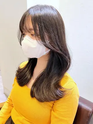 セミロング カラー 韓国ヘア×髪質改善 /yoshikaのヘアスタイル