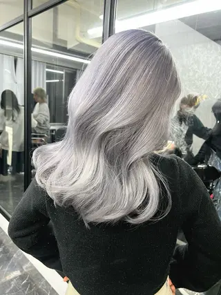 セミロング カラー 梅田/韓国ヘア/ エクステ🤖ヒナのヘアスタイル