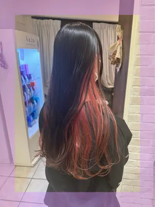 ロング カラー ヘアアレンジ ブリーチ♡メンズ マッシュ♡MIUのヘアスタイル