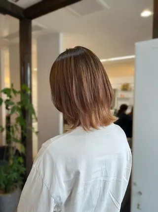 ミディアム 松島 綾子のヘアスタイル