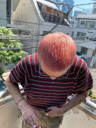 メンズ 山影✨バレイヤージュ ハイライト✨メンズ◎のヘアスタイル