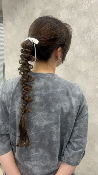 ロング ヘアアレンジ 💕ブリーチ/ヘアメ 🎀YUUKAのヘアスタイル