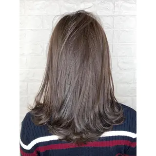 ミディアム カラー KIZU 髪質改善 オカルト怪談のヘアスタイル