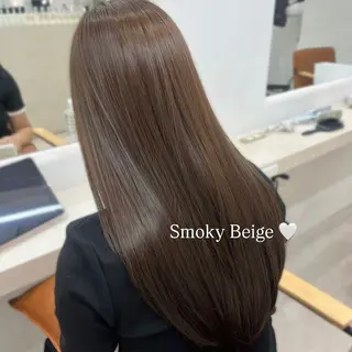 カラー ひなこ♡艶カラー/ ベージュ🤍透明感のヘアスタイル