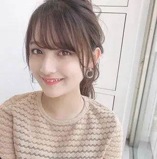 ヘアアレンジ 🦋ミルクティーベー ジュ🦋mayukiのヘアスタイル