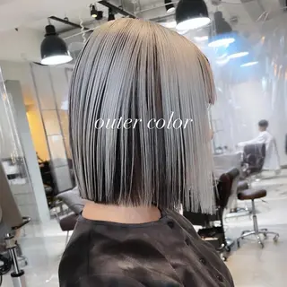 ミディアム カラー 💜ハイトーン💛 マジカルかいちゃんのヘアスタイル