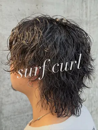 パーマ メンズ alu・arika オケシ リョウダイのヘアスタイル