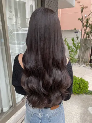 ロング カラー グレージュ/透明感/ 韓国ヘア/RISAのヘアスタイル