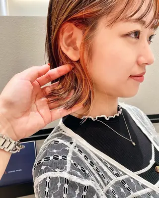 カラー k-twoあべのキューズモール店所属・♡ktwoかな /透明感カラーのヘアスタイル