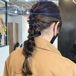 ロング カラー ヘアアレンジ Sana / 韓国ヘア / カラーのヘアスタイル