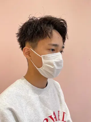 パーマ メンズ 似合わせカット/ ハイトーンchimiのヘアスタイル