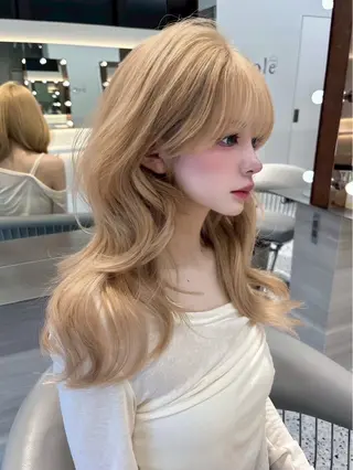 ロング カラー Lond mare レイヤーカット/韓国のヘアスタイル