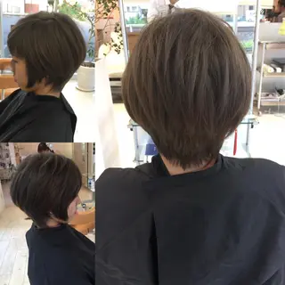 ショート カラー hair＆face  LOBEAUT所属・小笠原 一倫のヘアスタイル