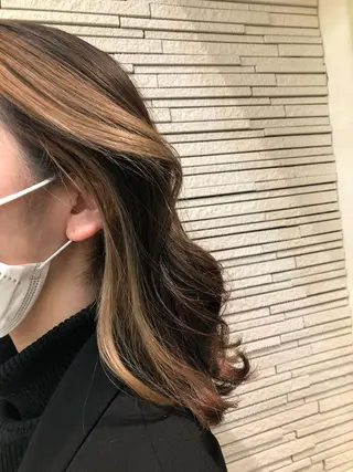 ミディアム カラー ヘアアレンジ 美眉styling 🩵大佐賀千尋のマツエク・マツパデザイン