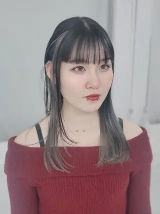 ミディアム カラー HAIR×design ARUE所属・太田 晴菜のヘアスタイル