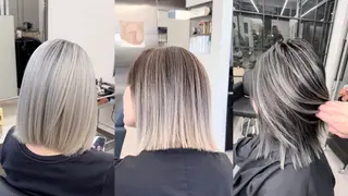 ミディアム カラー シールエクステ/ ダブルカラー/茉央のヘアスタイル