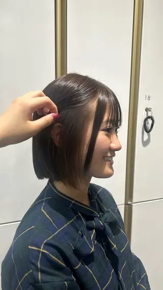 ショート HAREru. smart salon 戸塚【ハレル】所属・縮毛矯正💫/艶 カラーemi🍒のヘアスタイル
