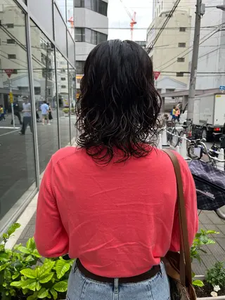 ミディアム パーマ ショート/パーマ/ カラー/FUKOのヘアスタイル