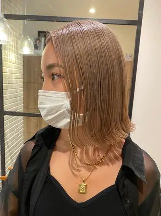 ショート ケリーズグリーン所属・ボブ/艶ハイトーン 森田/嵩士のヘアスタイル