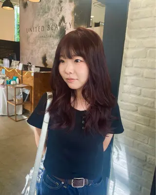 ミディアム テラダ ユウシンのヘアスタイル