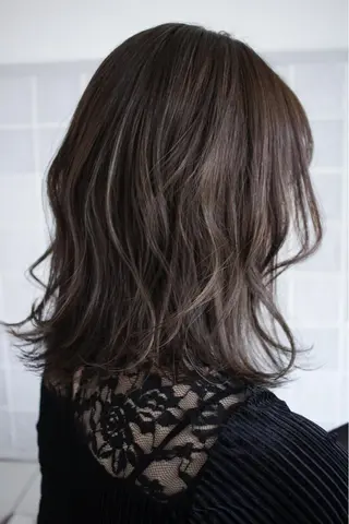 ミディアム カラー miyu 美髪縮毛矯正𓂃꙳⋆のヘアスタイル