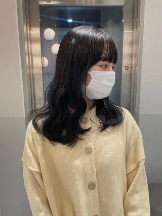 ミディアム カラー ヘアアレンジ satsuki 暖色・ブラウンカラーのヘアスタイル