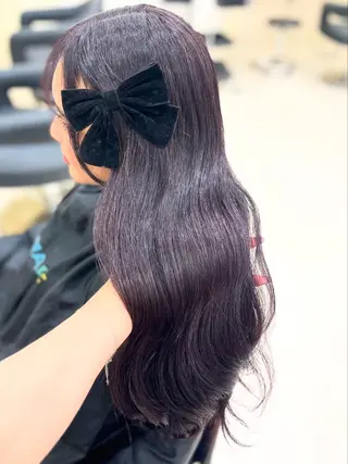 カラー ベージュ・ラベンダー カラー🎀りりのヘアスタイル