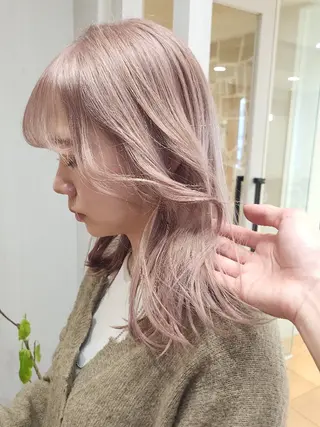 ミディアム カラー LYLICK所属・ケアブリーチ特化 same 🦈のヘアスタイル