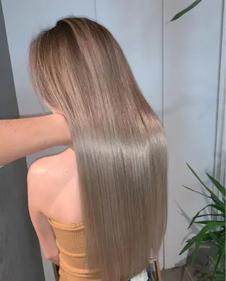 ロング カラー 韓国風/顔周りカット /髪質改善RYOTAのヘアスタイル