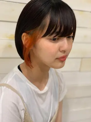 ショート インナーカラー /ヘアメ じゅんのヘアスタイル