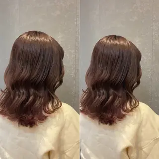 ミディアム カラー schon所属・み うのヘアスタイル