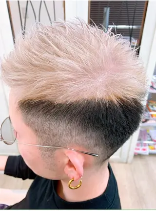 メンズ カラー カラー＆ブリーチ特化 ジェミニ メンズ瀬田のヘアスタイル