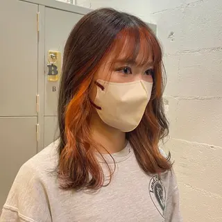 ミディアム 最強デザインカラー/ ブリーチ/アヤミ🌟のヘアスタイル