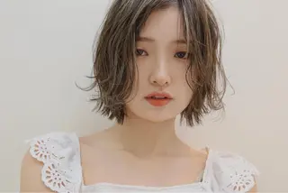 ミディアム カラー ✨ダメージを感じない 美髪ヘア✨ 野口春貴のヘアスタイル