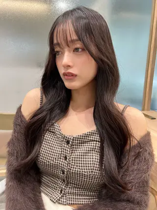 ロング 顔周り🇰🇷韓国 レイヤー/いづみ💞のヘアスタイル