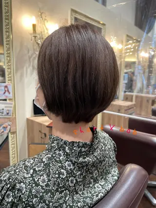 ショート カラー 髪質改善専門サロン/ 透明感カラー齊藤謙介のヘアスタイル