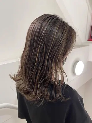 セミロング カラー Reb_keiji 👑小倉圭司のヘアスタイル