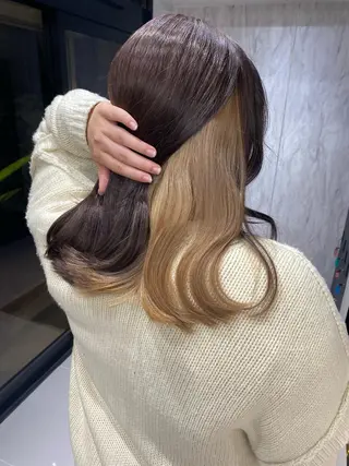 ミディアム カラー Lapis 池袋店所属・MASHIRO 🩵Lapis池袋店のヘアスタイル